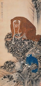 Traditionelle chinesische Kunst Werke - Traditioneller chinesischer Shenquan Affe